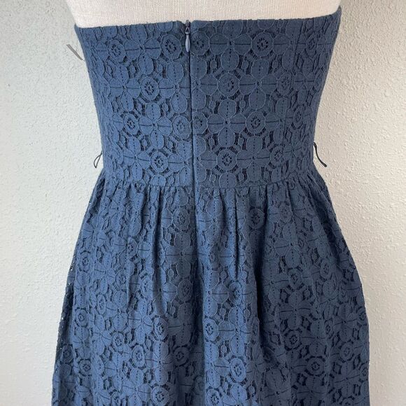 NWT Trina Turk Blue Formal Midi Dress Size 10 - Picture 6 of 8
